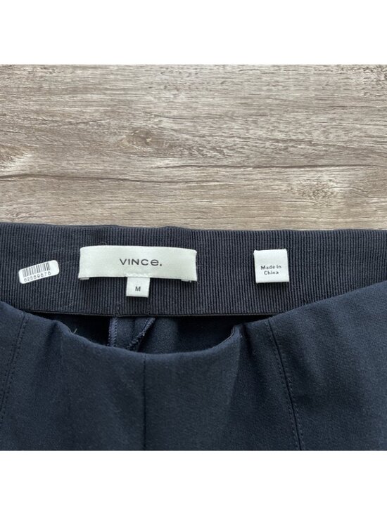 Vince Stitch Front Seamed Pants Womens Medium Navy Ankle Cropped - Picture 4 of 16